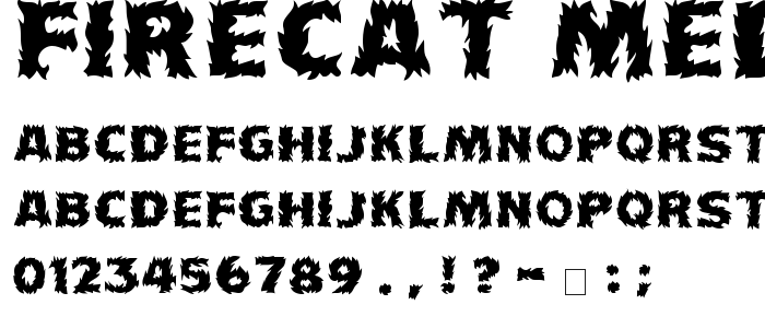 Firecat Medium font